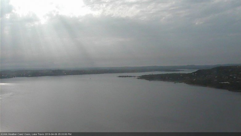 Lake Travis webcam, April 6, 2019 4:35 PM CT