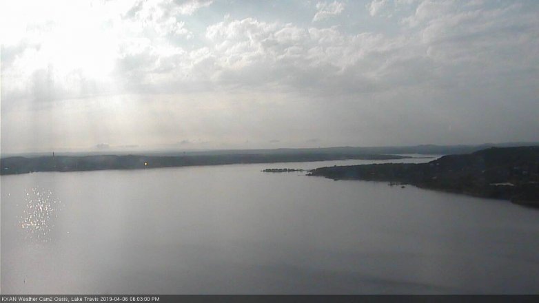 Lake Travis webcam, April 6, 2019 5:05 PM CT