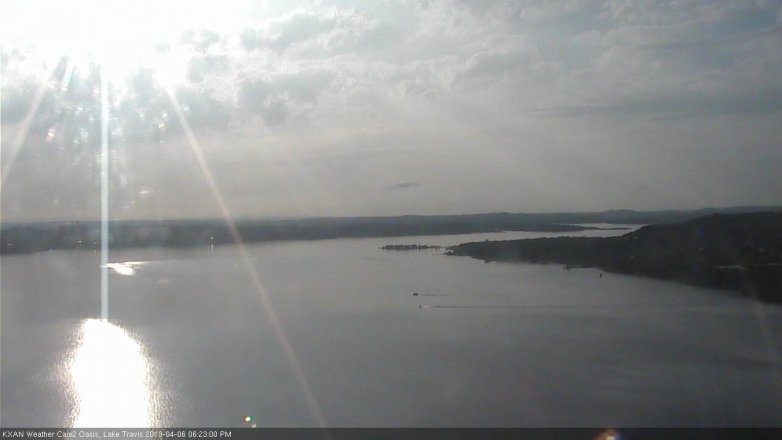 Lake Travis webcam, April 6, 2019 5:25 PM CT