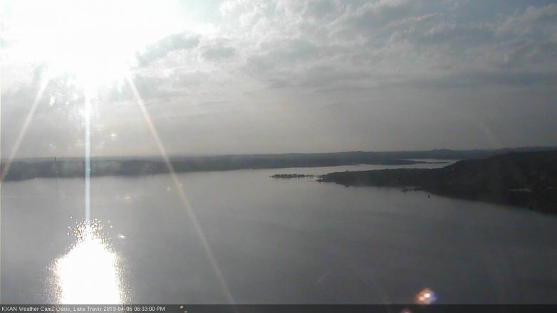Lake Travis webcam, April 6, 2019 5:35 PM CT