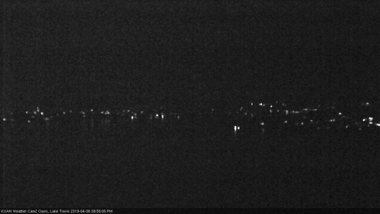 Lake Travis webcam, April 6, 2019 8:00 PM CT