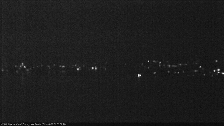 Lake Travis webcam, April 6, 2019 8:05 PM CT