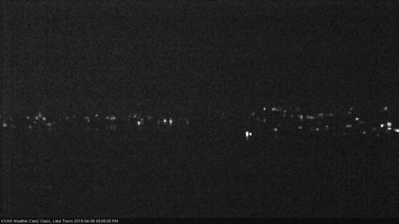 Lake Travis webcam, April 6, 2019 8:10 PM CT