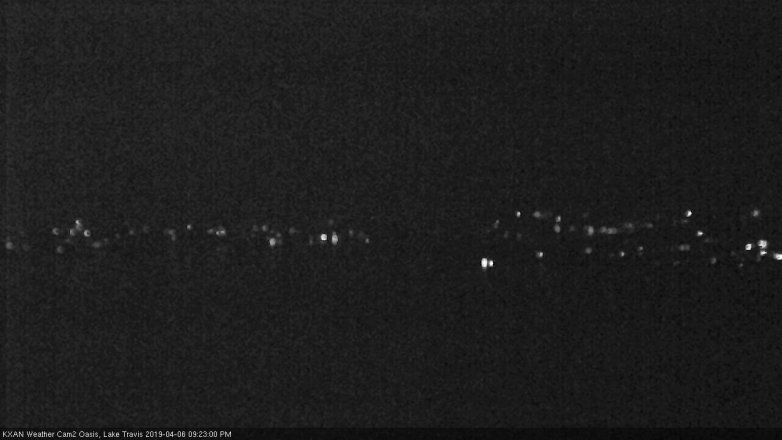 Lake Travis webcam, April 6, 2019 8:25 PM CT