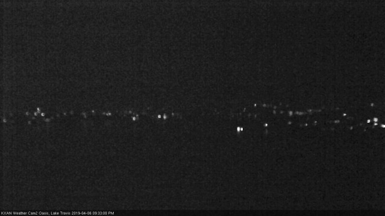 Lake Travis webcam, April 6, 2019 8:35 PM CT