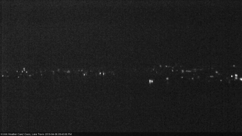 Lake Travis webcam, April 6, 2019 8:45 PM CT
