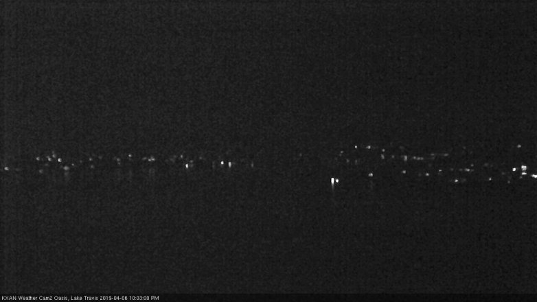 Lake Travis webcam, April 6, 2019 9:05 PM CT