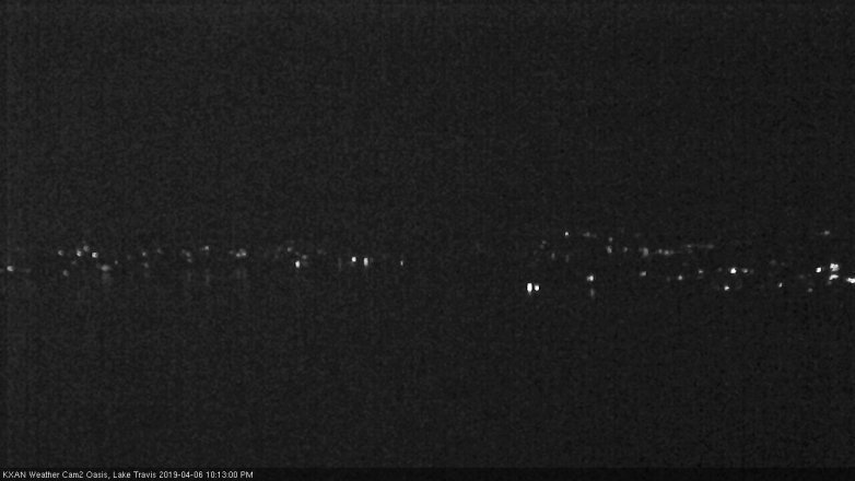 Lake Travis webcam, April 6, 2019 9:15 PM CT