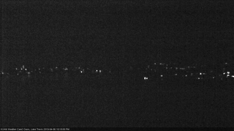 Lake Travis webcam, April 6, 2019 9:20 PM CT