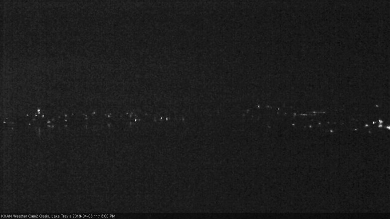 Lake Travis webcam, April 6, 2019 10:15 PM CT