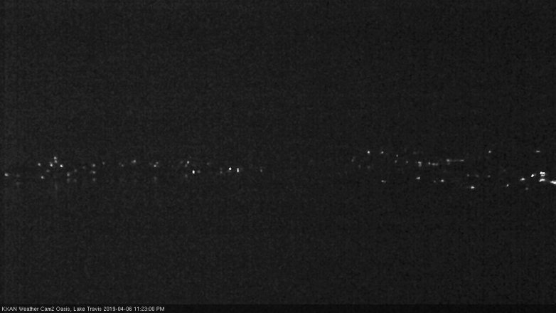 Lake Travis webcam, April 6, 2019 10:25 PM CT