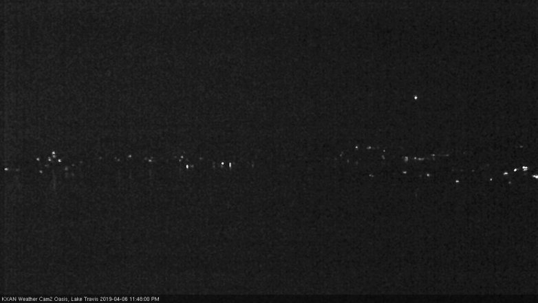 Lake Travis webcam, April 6, 2019 10:50 PM CT