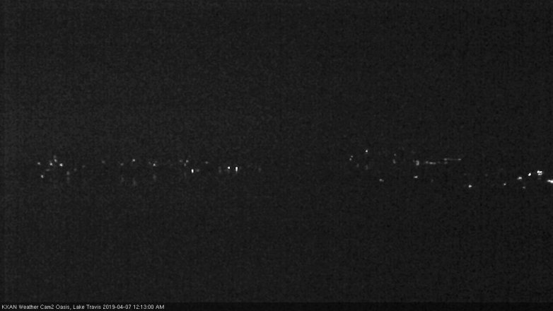 Lake Travis webcam, April 6, 2019 11:15 PM CT
