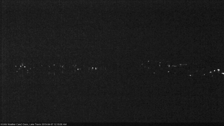 Lake Travis webcam, April 6, 2019 11:20 PM CT