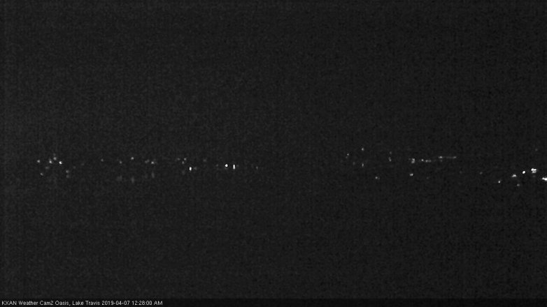 Lake Travis webcam, April 6, 2019 11:30 PM CT