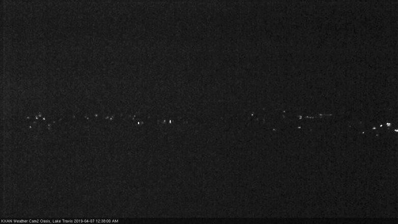 Lake Travis webcam, April 6, 2019 11:40 PM CT
