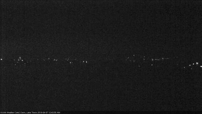 Lake Travis webcam, April 6, 2019 11:45 PM CT