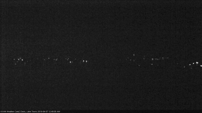 Lake Travis webcam, April 6, 2019 11:50 PM CT