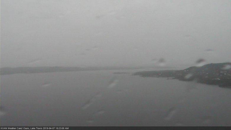 Lake Travis webcam, April 7, 2019 9:25 AM CT