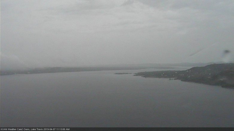 Lake Travis webcam, April 7, 2019 10:15 AM CT