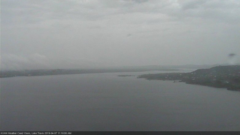 Lake Travis webcam, April 7, 2019 10:20 AM CT