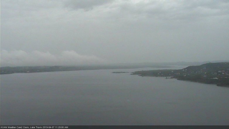 Lake Travis webcam, April 7, 2019 10:30 AM CT