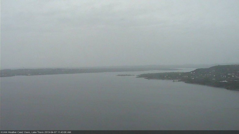Lake Travis webcam, April 7, 2019 10:45 AM CT