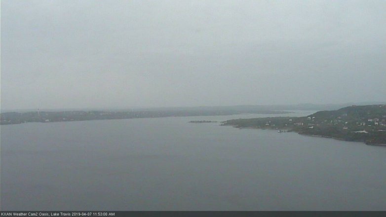 Lake Travis webcam, April 7, 2019 10:55 AM CT