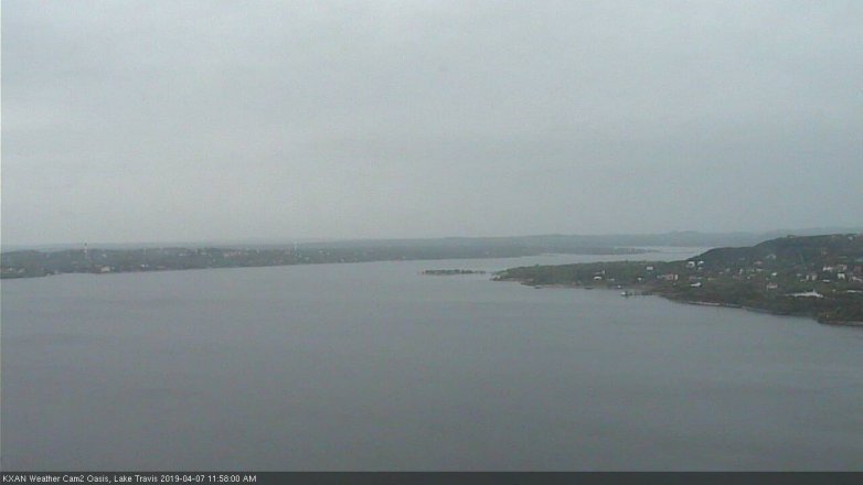 Lake Travis webcam, April 7, 2019 11:00 AM CT