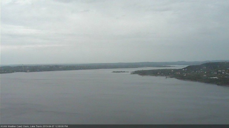 Lake Travis webcam, April 7, 2019 11:10 AM CT
