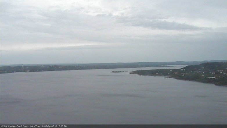 Lake Travis webcam, April 7, 2019 11:20 AM CT