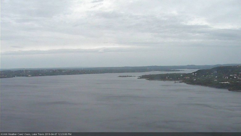Lake Travis webcam, April 7, 2019 11:25 AM CT