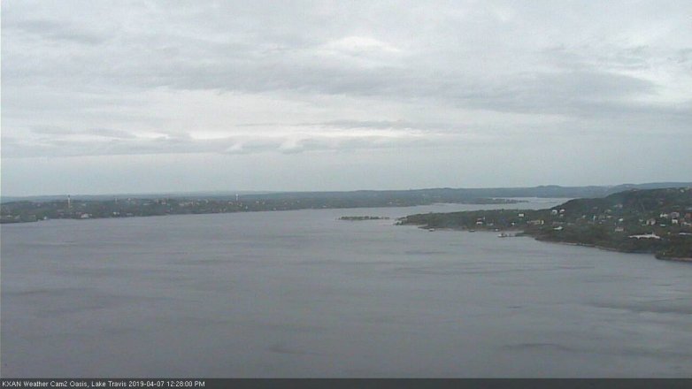 Lake Travis webcam, April 7, 2019 11:30 AM CT