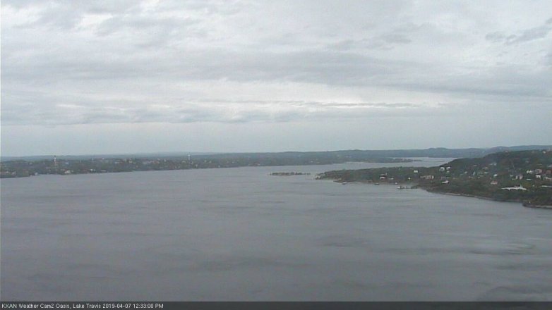 Lake Travis webcam, April 7, 2019 11:35 AM CT