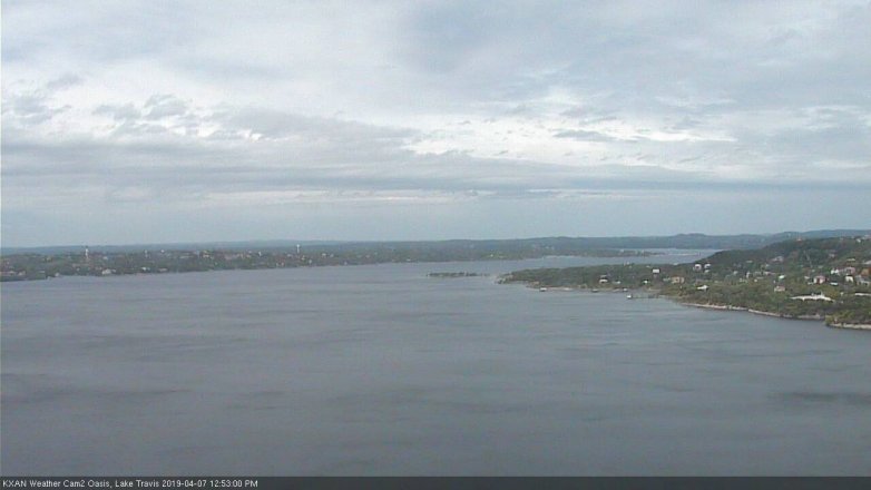 Lake Travis webcam, April 7, 2019 11:55 AM CT