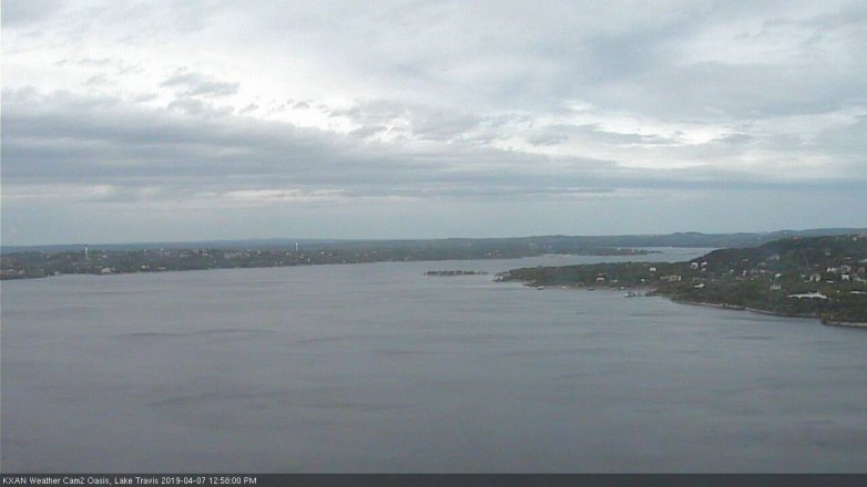 Lake Travis webcam, April 7, 2019 12:00 PM CT