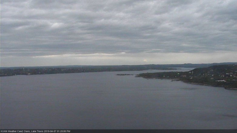 Lake Travis webcam, April 7, 2019 12:30 PM CT