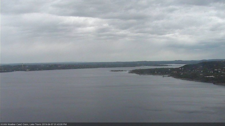 Lake Travis webcam, April 7, 2019 12:45 PM CT