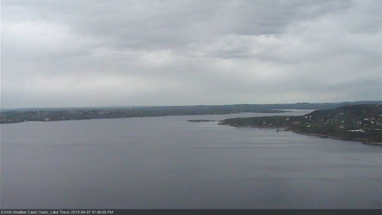 Lake Travis webcam, April 7, 2019 12:50 PM CT