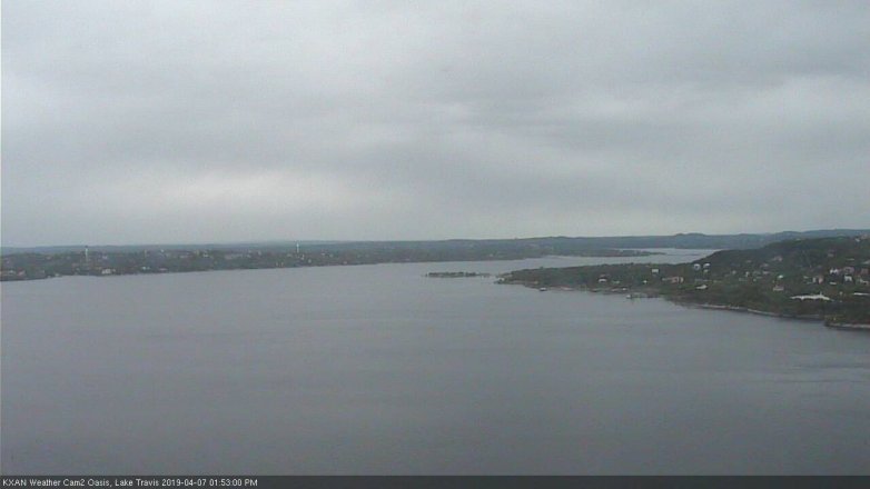 Lake Travis webcam, April 7, 2019 12:55 PM CT