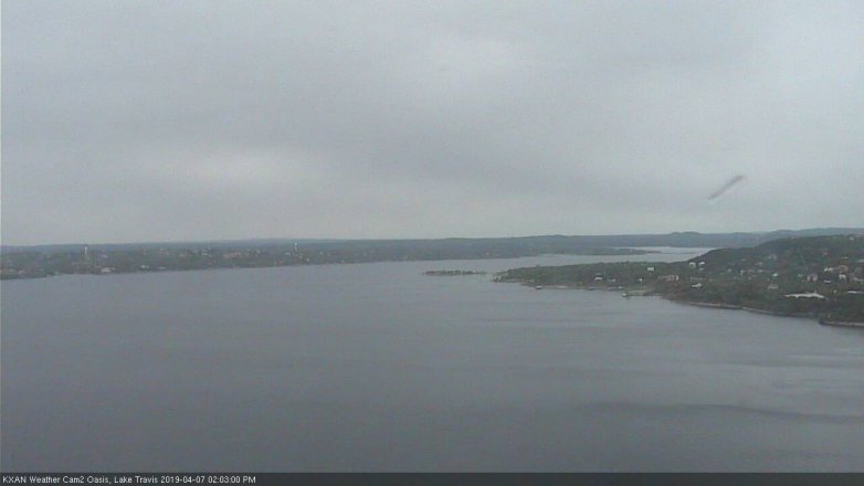 Lake Travis webcam, April 7, 2019 1:05 PM CT