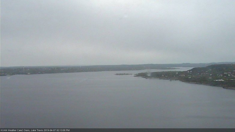 Lake Travis webcam, April 7, 2019 1:15 PM CT