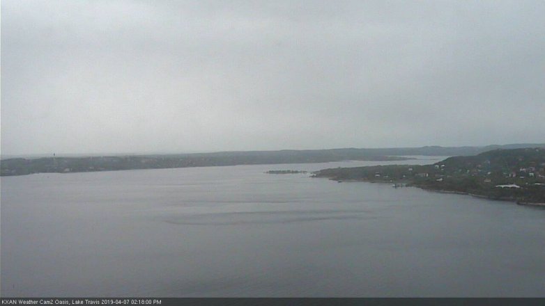 Lake Travis webcam, April 7, 2019 1:20 PM CT