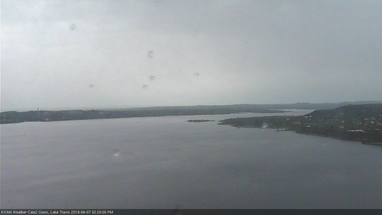 Lake Travis webcam, April 7, 2019 1:30 PM CT