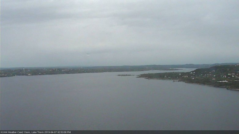 Lake Travis webcam, April 7, 2019 1:55 PM CT