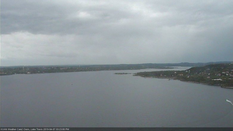 Lake Travis webcam, April 7, 2019 2:25 PM CT