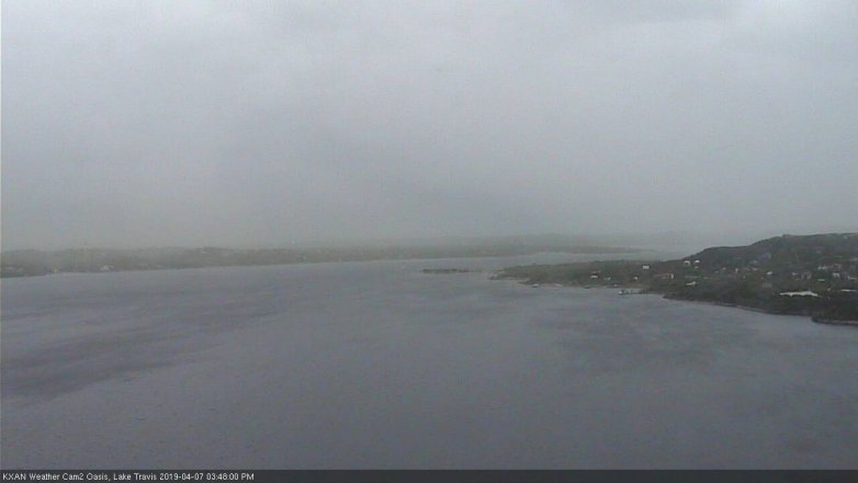 Lake Travis webcam, April 7, 2019 2:50 PM CT