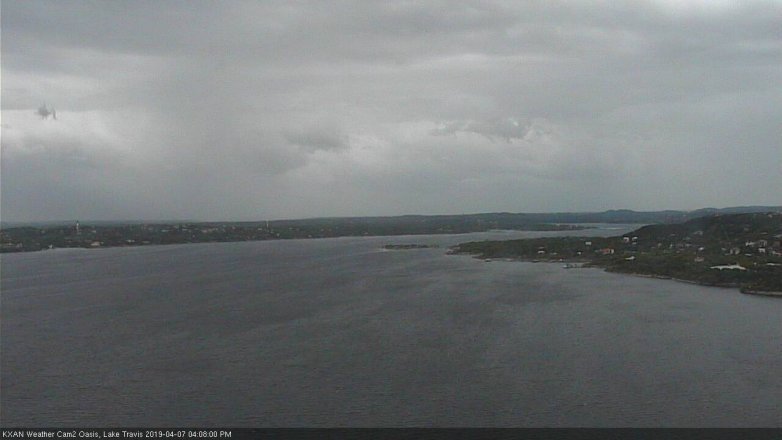 Lake Travis webcam, April 7, 2019 3:10 PM CT