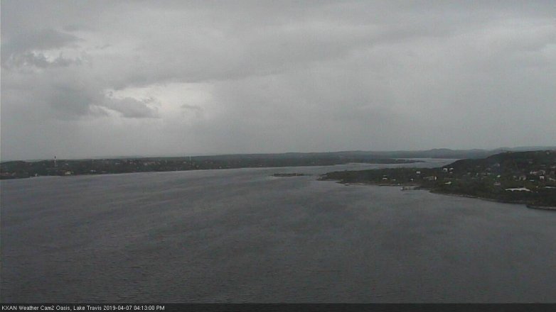 Lake Travis webcam, April 7, 2019 3:15 PM CT