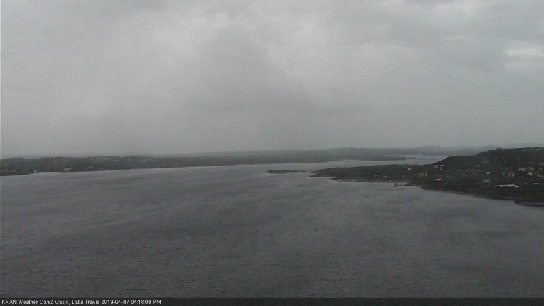Lake Travis webcam, April 7, 2019 3:20 PM CT